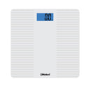 NOBEL Bathroom Scale White Tempered Glass Digital Anti Slip Feet NBS60WH