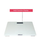 NOBEL Bathroom Scale White Tempered Glass Digital Anti Slip Feet NBS60WH
