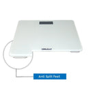 NOBEL Bathroom Scale White Tempered Glass Digital Anti Slip Feet NBS60WH