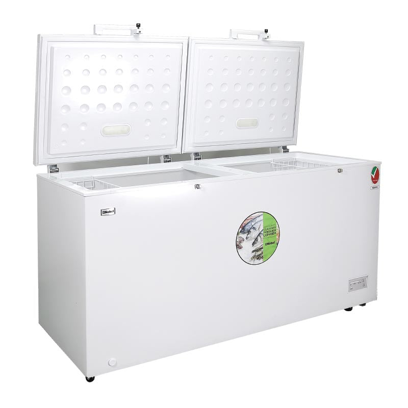 Nobel Single Door Freezer White 508 Ltr Aluminum Inside With Lamp NCF625