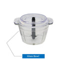 NOBEL Chopper 1 Litre Glass Bowl Plastic Body NCFP363