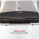 Nobel Bbq Grill Silver 2000 Watts Fixed Temperature Control With Indicator Light Auto Shutoff NCG100