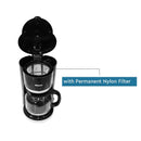 Nobel Coffee Machine Black 1.5 Litres 12 Cups Capacity NCM10