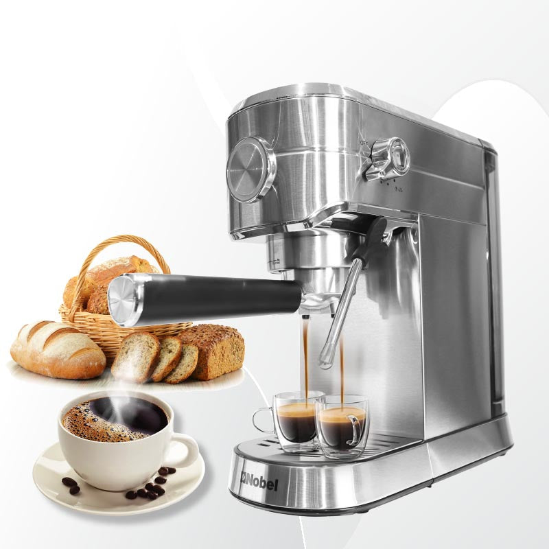 Nobel Coffee Machine with 15Bar Professional Pressure 1 L 1250 W NCM15 Silver