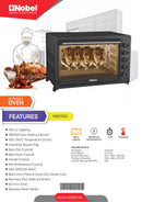 Nobel Electric Oven 105 LTR Grill Convection Rotisserie 2800 W NEO120