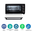 Nobel Electric Oven Black 35 Litres 1500W  NEO36