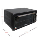 Nobel Electric Oven Black 35 Litres 1500W  NEO36