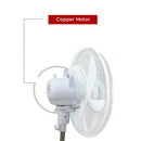 NOBEL Rechargeable Mist Fan White 16 inch Fan Blade NF777MRC