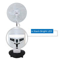 NOBEL Rechargeable Mist Fan White 16 inch Fan Blade NF777MRC