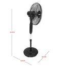 Nobel Stand Fan Black 16 Inch 5 Blades NF150