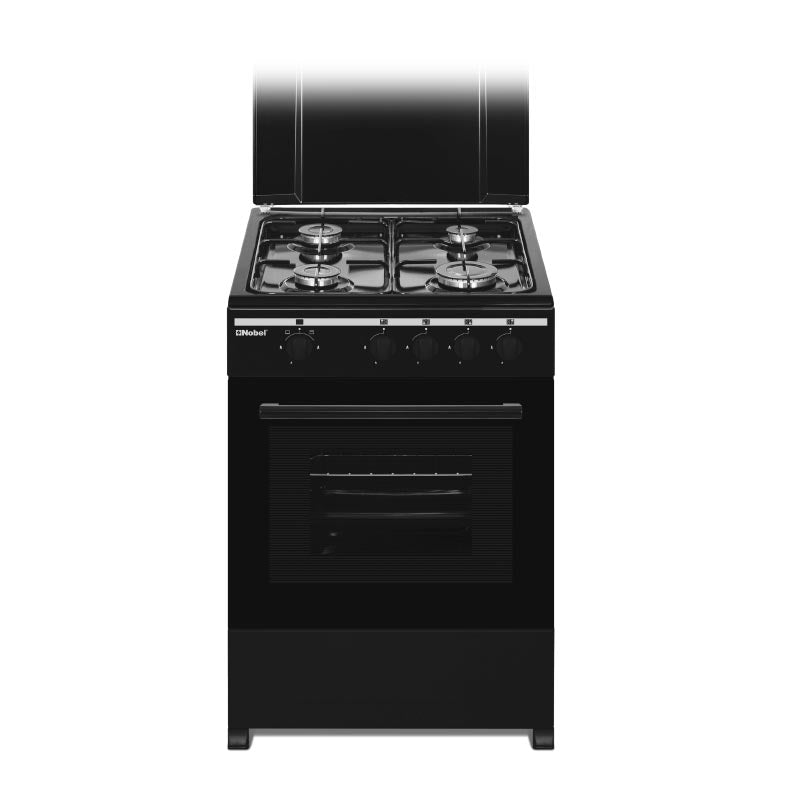 Nobel Gas Cooker 4 Burners With Gas Oven (60 x 55) cm NGC5000BK