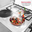 NOBEL Gas & Electric Cooker Silver 50x50 2 Gas Burners 2 Hot Plate NGC5200S