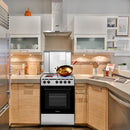 NOBEL Gas & Electric Cooker Silver 50x50 2 Gas Burners 2 Hot Plate NGC5200S