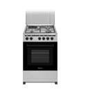 NOBEL Gas & Electric Cooker Silver 50x50 3 Gas Burners NGC5300S