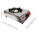 Nobel Gas Stove St. Steel Honeycomb Auto Ignition Single Burner NGT1001