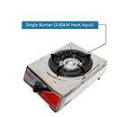 Nobel Gas Stove St. Steel Honeycomb Auto Ignition Single Burner NGT1001