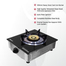 Nobel Gas Stove Black Glass Top Auto Ignition Single Burner NGT1002G