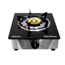 Nobel Gas Stove Black Glass Top Auto Ignition Single Burner NGT1002G