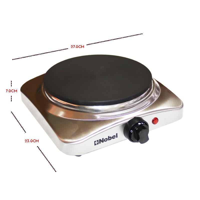 Nobel Portable Hot Plate 1000W White Color NHP401SS