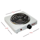 Nobel Spiral Hot Plate 1000W 5KG Silver Color NHPS001