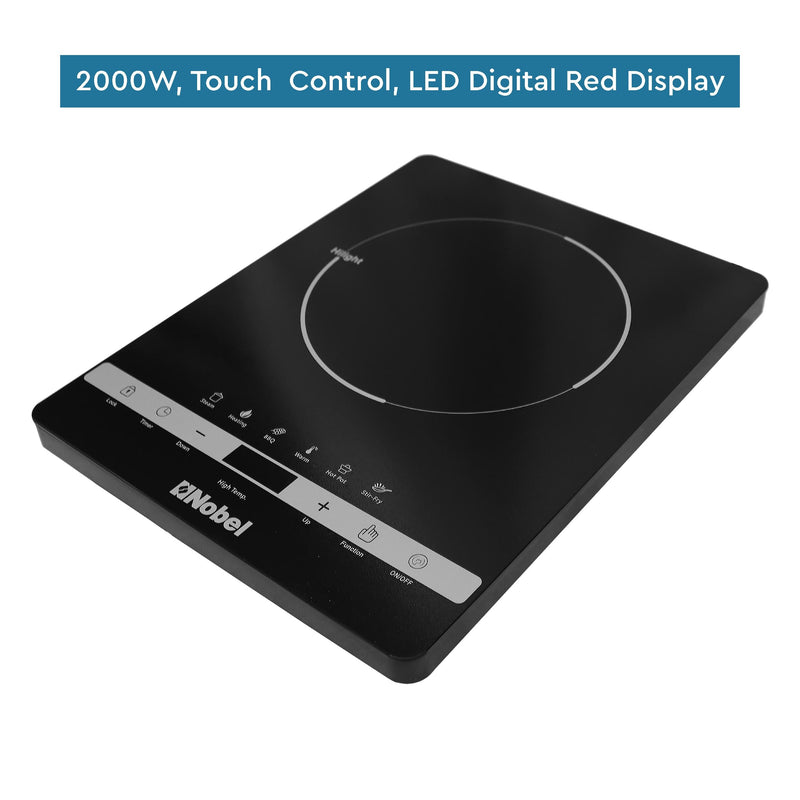 NOBEL Infrared Cooker Black 2000W Touch Control NIC10