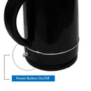 Nobel Kettles Black 1.7 Litre Auto Shutoff NK17BK