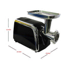 Nobel Meat Grinder Black 1800W 2 Speed+Reverse Function NMG2500