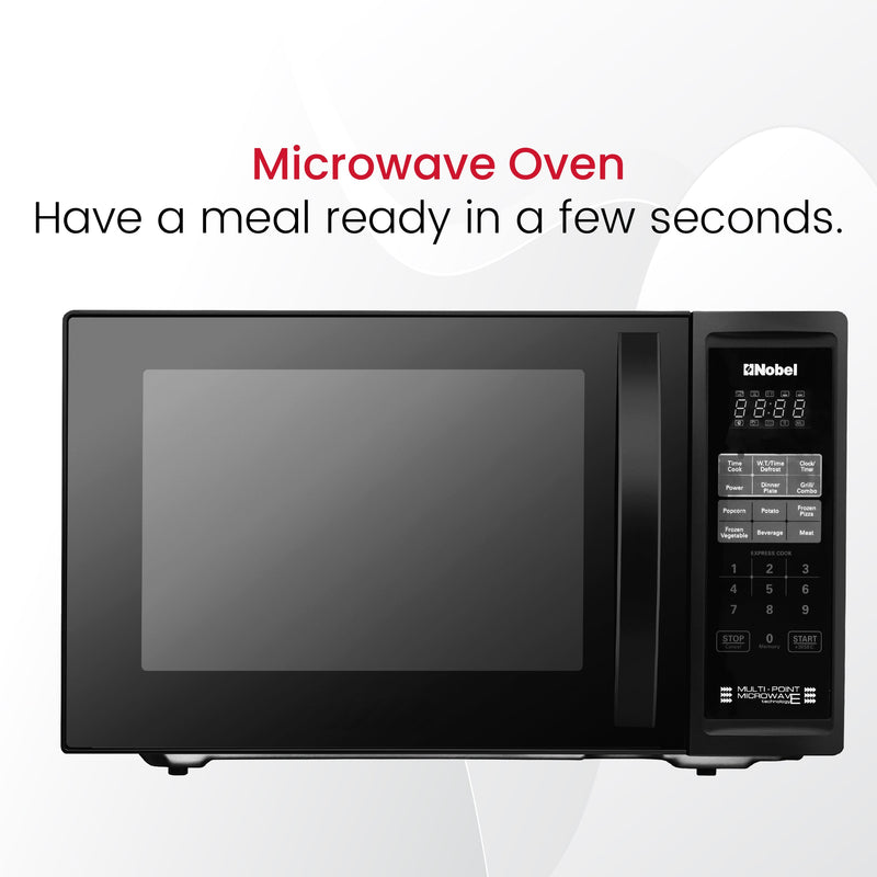 Nobel Digital Microwave Oven Led Display 36Ltrs 1000W NMO40D Black