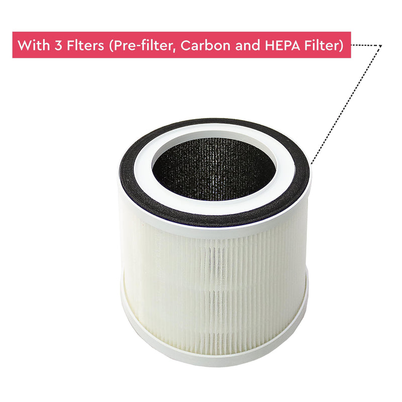 Nobel Air Purifier White 14M² Area To Clean 3 Filters 4 Speed  NAP120
