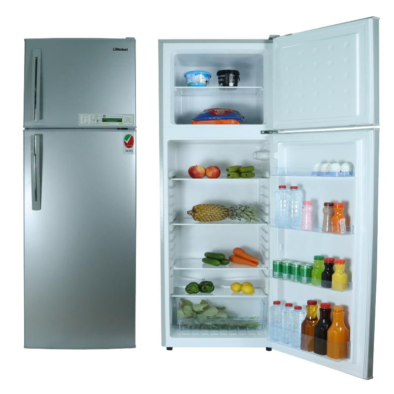 Nobel Double Door Rerigerator Silver 275L R600A NR300S