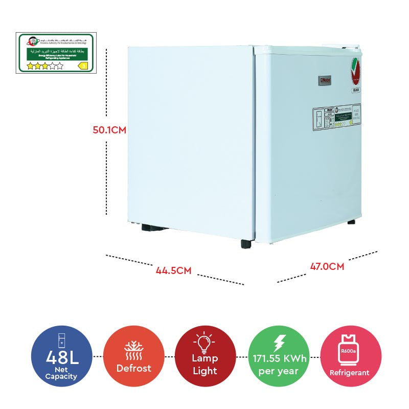 Nobel Refrigerator Single Door White 66 Litres Defrost NR66N