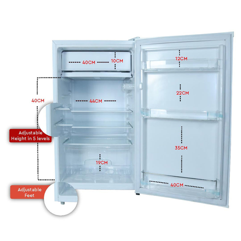 Nobel Refrigerator Single Door 123 Ltrs White Color NRF155