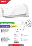 NOBEL Split AC White 18000BTU R410 Gas Inverter T3 NSAC18VTL