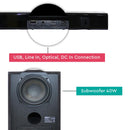 NOBEL Bluetooth Speaker Sound Bar Black NSB244BT