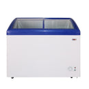 Nobel Sliding Door Freezer White 275L Curved Glass NSC395