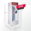 NOBEL Upright Chiller - Single Door White 300 Litres Single Door NSF325