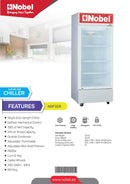NOBEL Upright Chiller - Single Door White 300 Litres Single Door NSF325