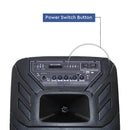 NOBEL Trolley Bluetooth Speaker Black 80W RMS NSP111T