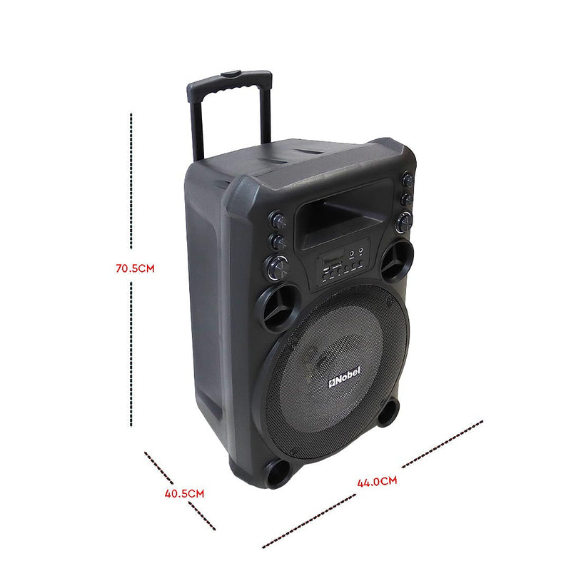 NOBEL Trolley Bluetooth Speaker Black 120W RMS NSP222T