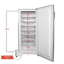 NOBEL Single Door Upright Freezer Defrost 187 Liters NUF300S