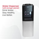 Nobel 3 Tap Top Load Water Dispenser Black and Silver NWD1607