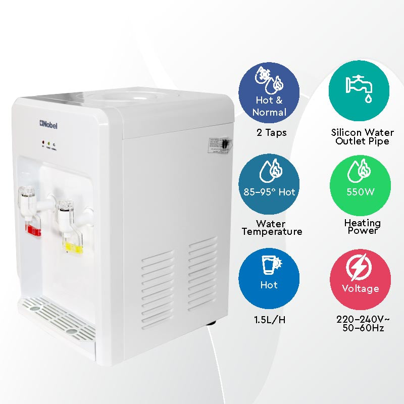 NOBEL Water Dispenser Hot & Normal 2 Taps NWD553