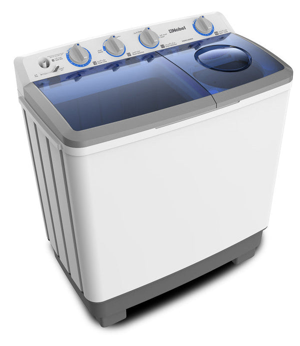 Nobel Twin Tub Semi Auto Washer White 14Kg NWM1400RH