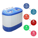 Nobel Twin Tub Semi Auto Washer White 3 KG NWM300