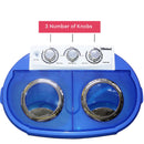 Nobel Twin Tub Semi Auto Washer White 3 KG NWM300