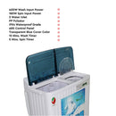Nobel Twin Tub Semi Auto Washer White 6.5 Kgs NWM600RH