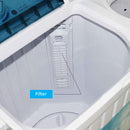 Nobel Twin Tub Semi Auto Washer White 6.5 Kgs NWM600RH