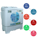 Nobel Twin Tub Semi Auto Washer White 7 Kg Twin Tub NWM8001