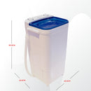 Nobel Single Tub Washing Machine 2 Number Of Wash Programs 7 kg NWM890 White