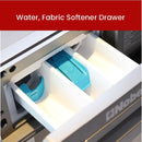 Nobel Front Load Washers Dark Silver 8Kg 1200Rpm Stainless Steel Drum Inverter Led Display NWM960RH